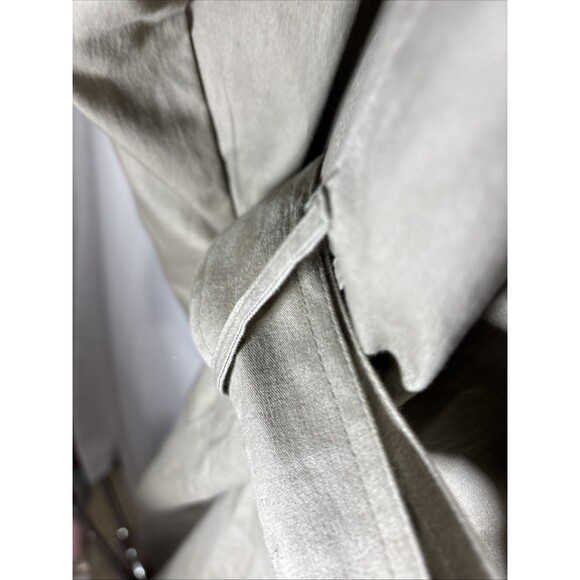 London Fog Trench Coat 46L London Town Co Flannel Liner Double Breasted Belted - Picture 10 of 16